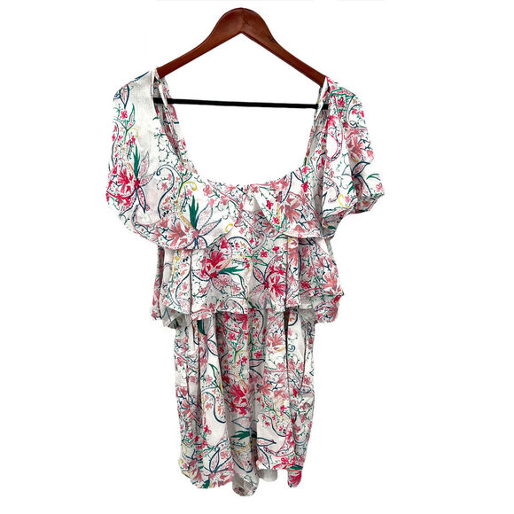 L*Space Paisley Perfect Seaside Romper Large - Picture 4 of 6